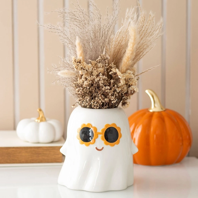 Vase d'Halloween Fantôme Groovy