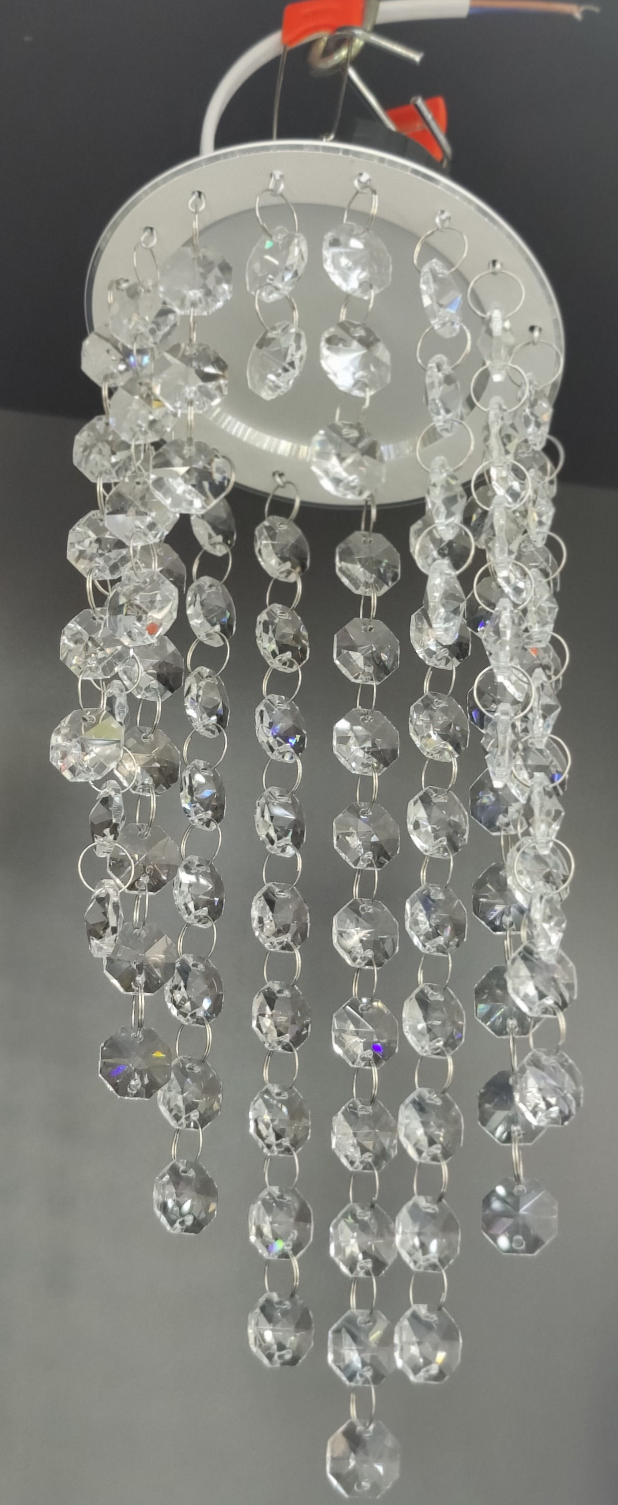 Kristal Taşlı Spot Krom Çerçeveli AD015