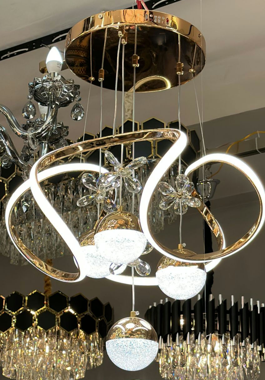 Küçük resim: LED Gold Avize AD77