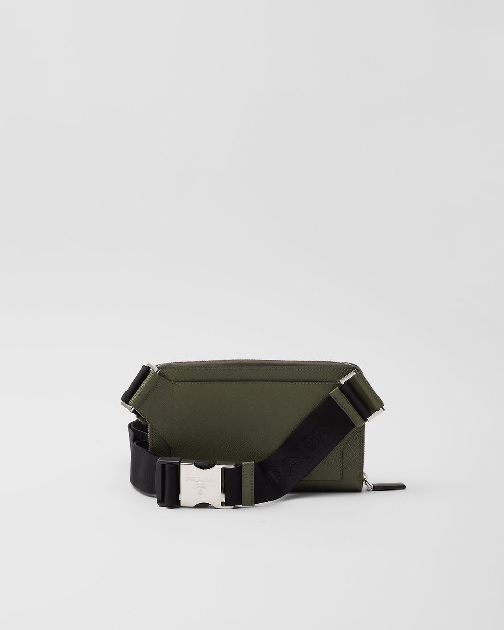 Thumbnail: Prada belt bag in loden Saffiano leather – view 4