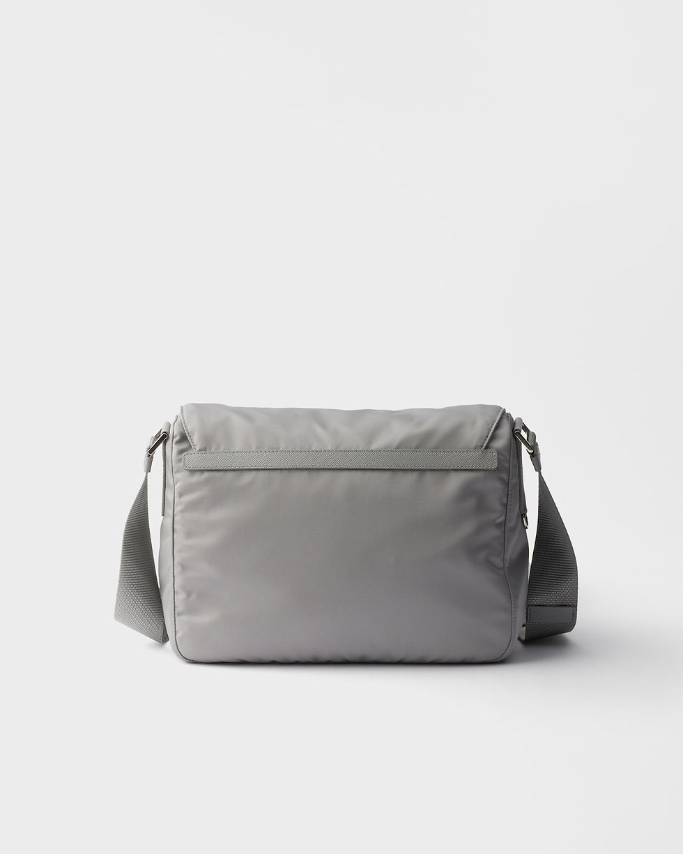 Thumbnail: Prada shoulder bag with pouch in cloudy gray Re-Nylon – view 3
