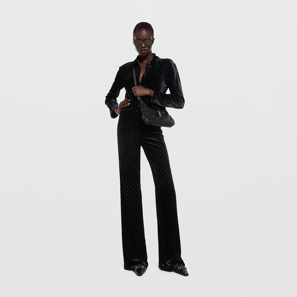 Thumbnail: Gucci Jackie Slim medium shoulder bag - black leather