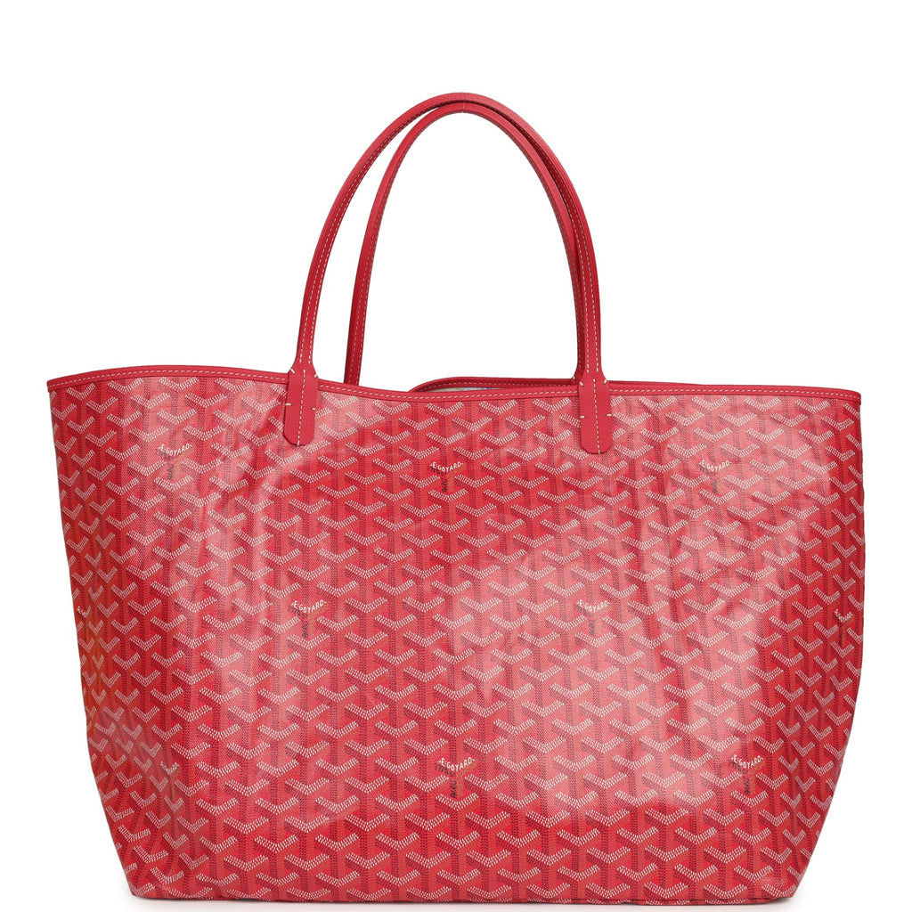 Goyard Saint Louis GM tote in Fuchsia Goyardine canvas with palladium hardware, front view