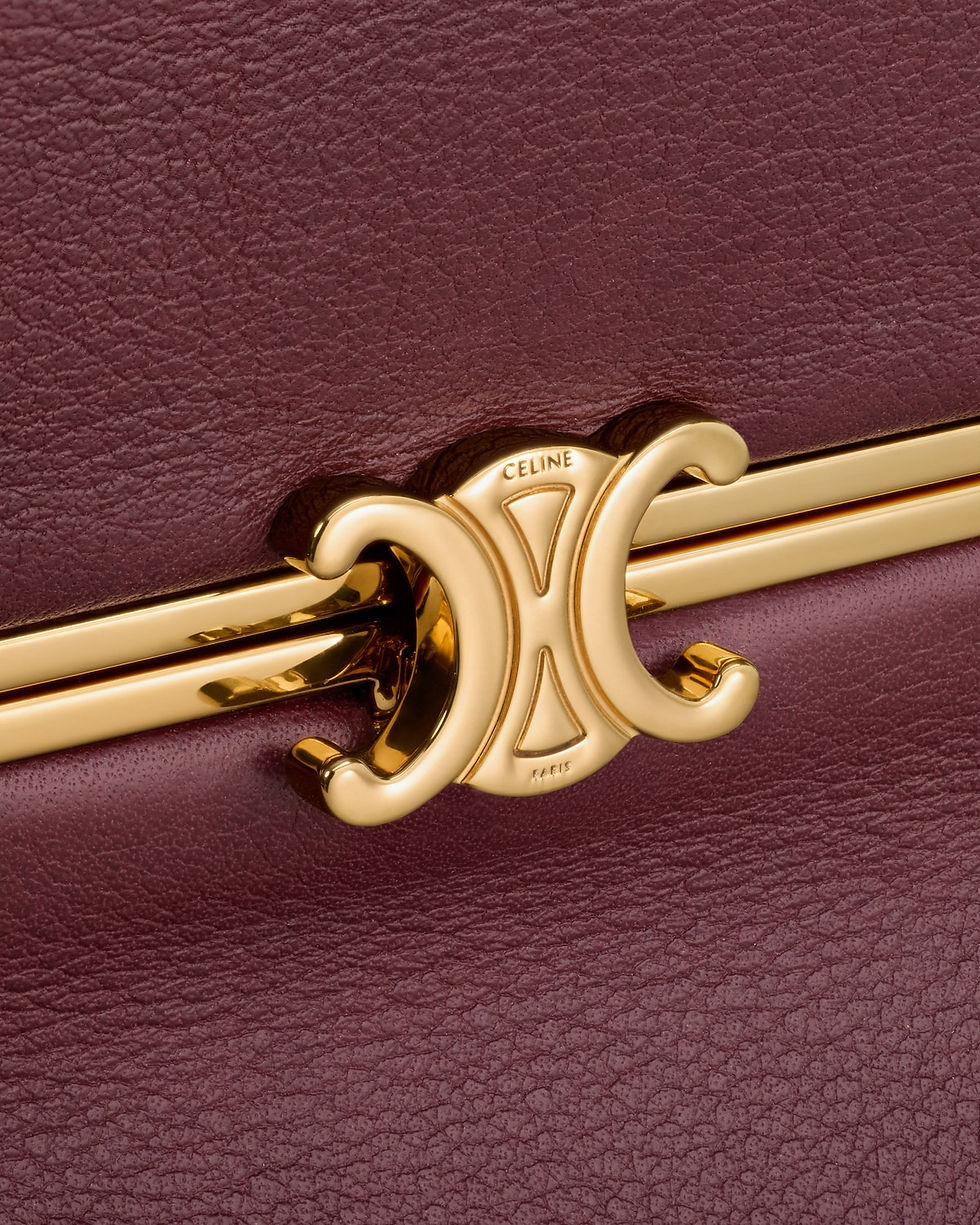 Thumbnail: Celine Cube Frame bag in Syrah supple calfskin – view 6