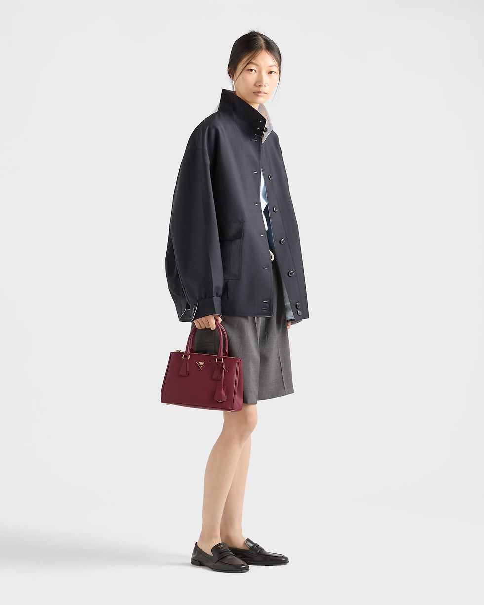 Prada Galleria small bag in crimson Saffiano leather – view 2