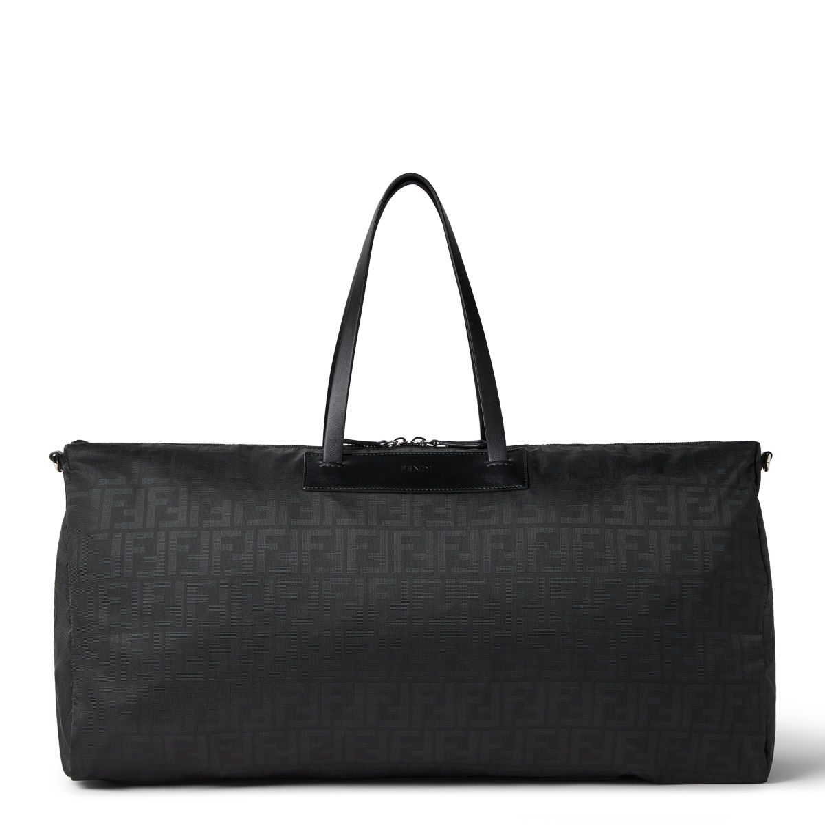 Fendi FF Light Duffle bag in black Superlight FF Zucca fabric – front view