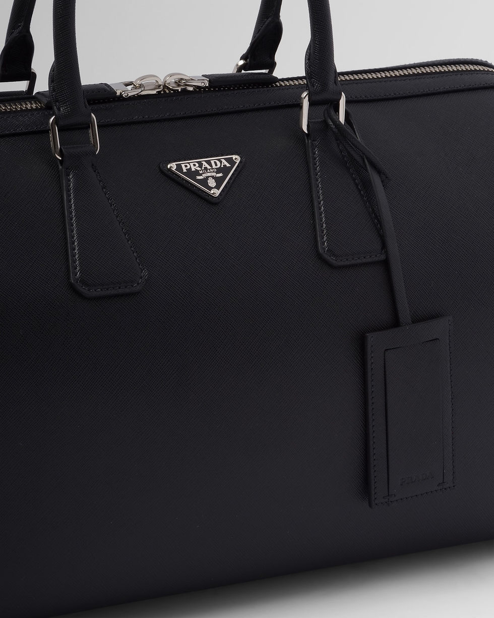 Thumbnail: Prada travel bag in black Saffiano leather – view 6