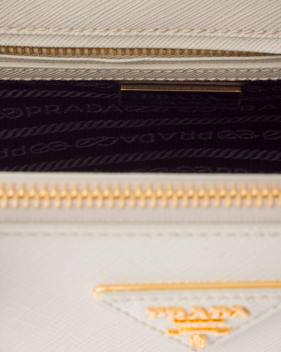 Thumbnail: Prada Galleria medium bag in chalk white Saffiano leather – view 5