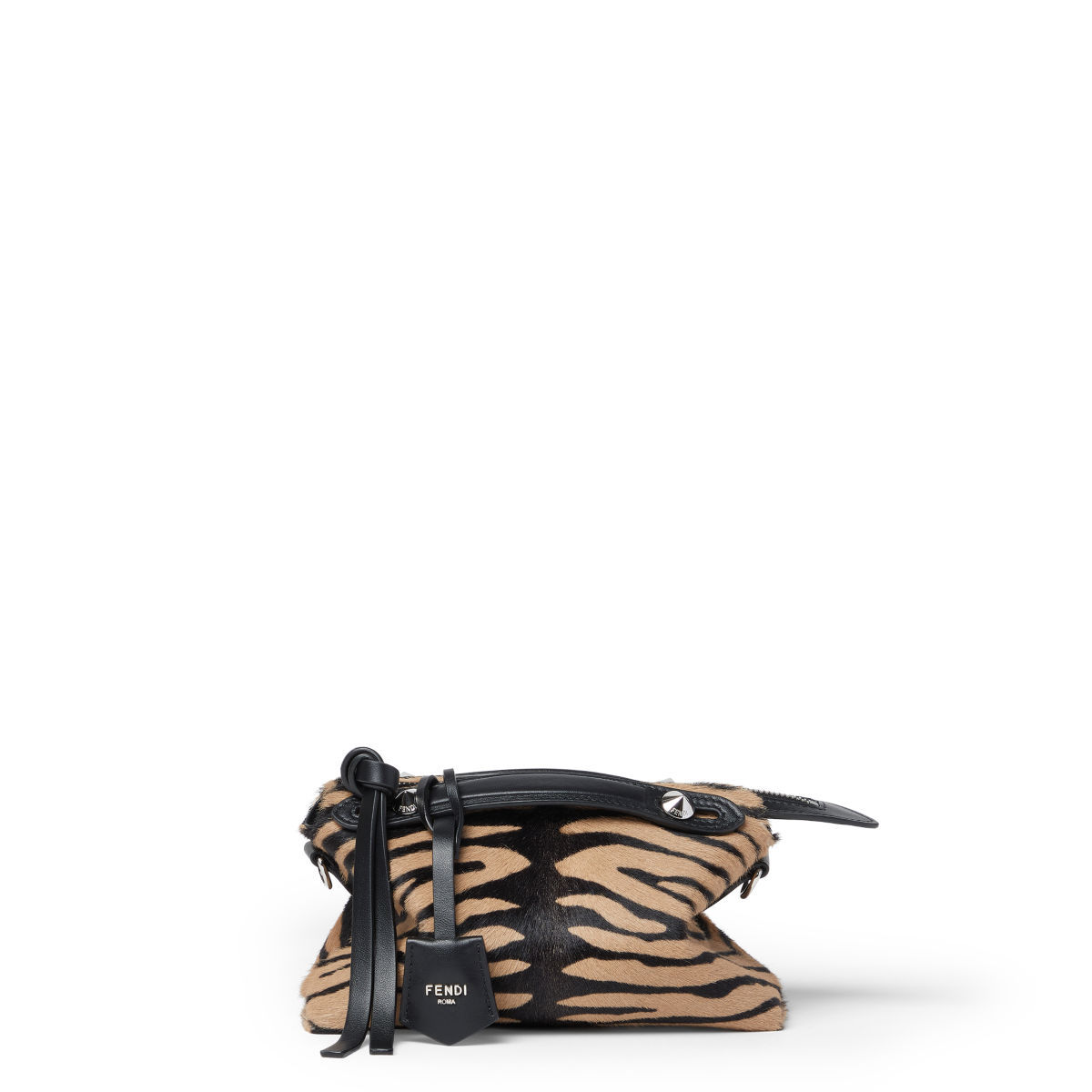 Fendi By The Way Soft Mini bag in tiger-print cavallino calfskin – front view