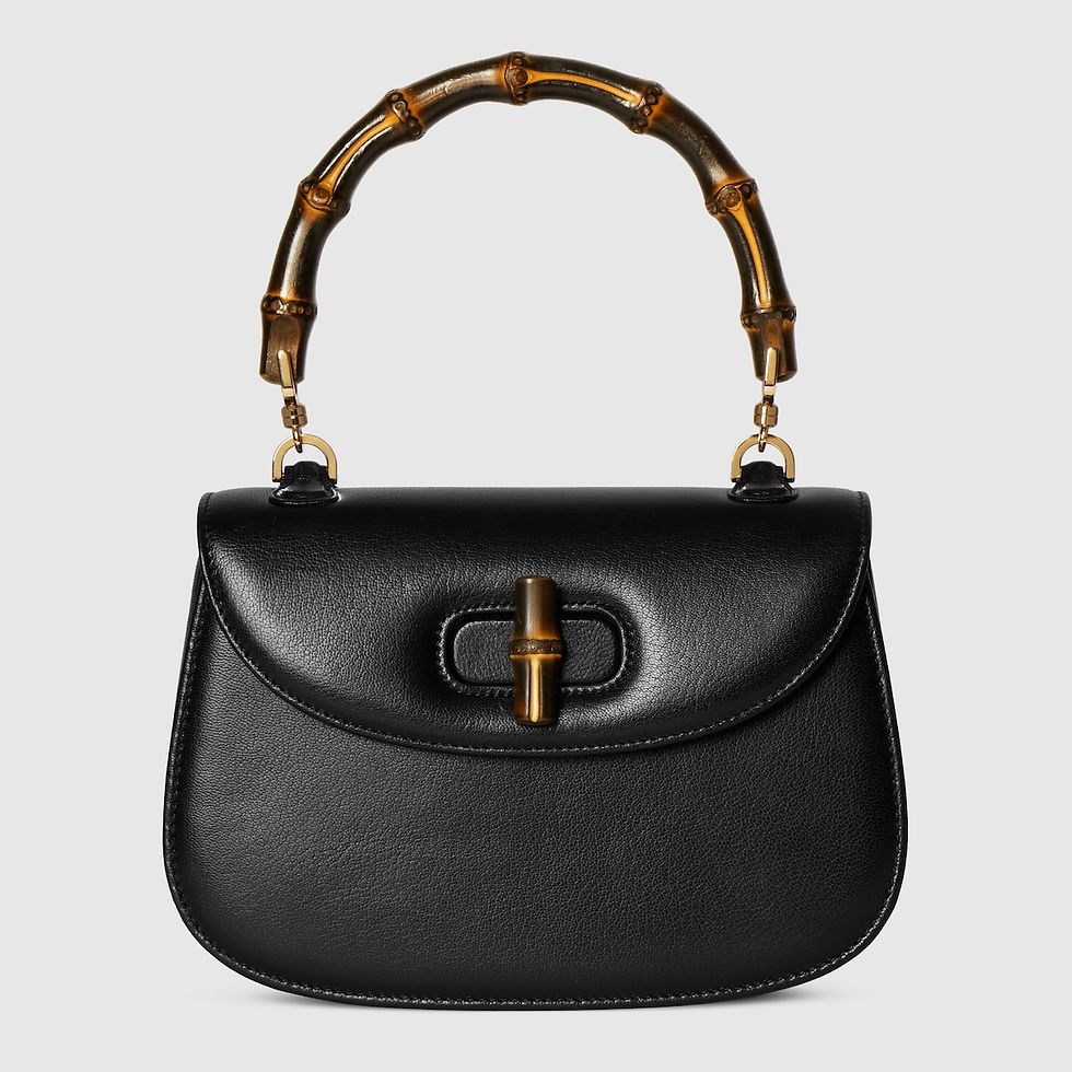 Thumbnail: Gucci Bamboo 1947 small bag - black leather