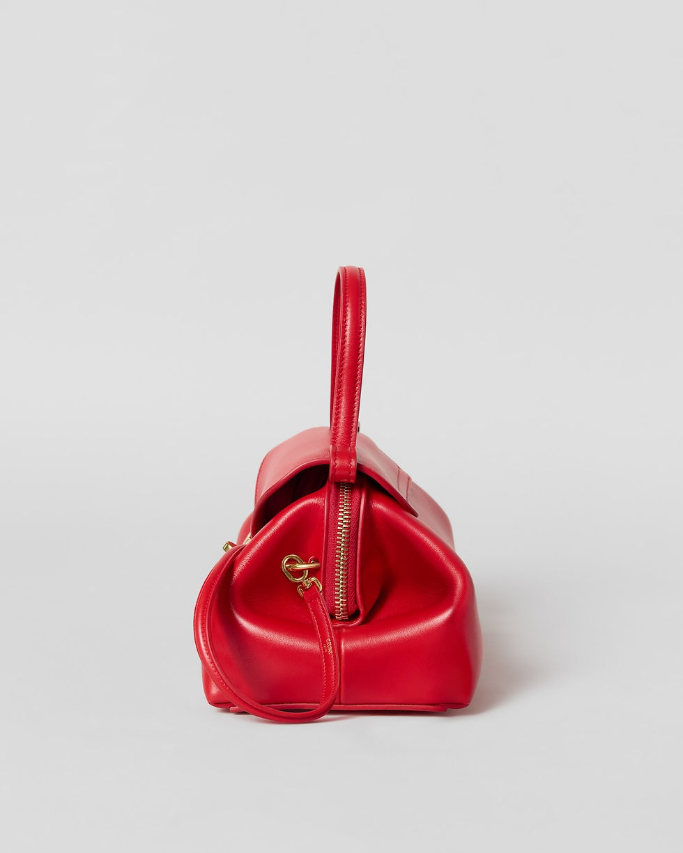 Thumbnail: Celine Small Flair Bag in Ultra Red Shiny Calfskin – view 3