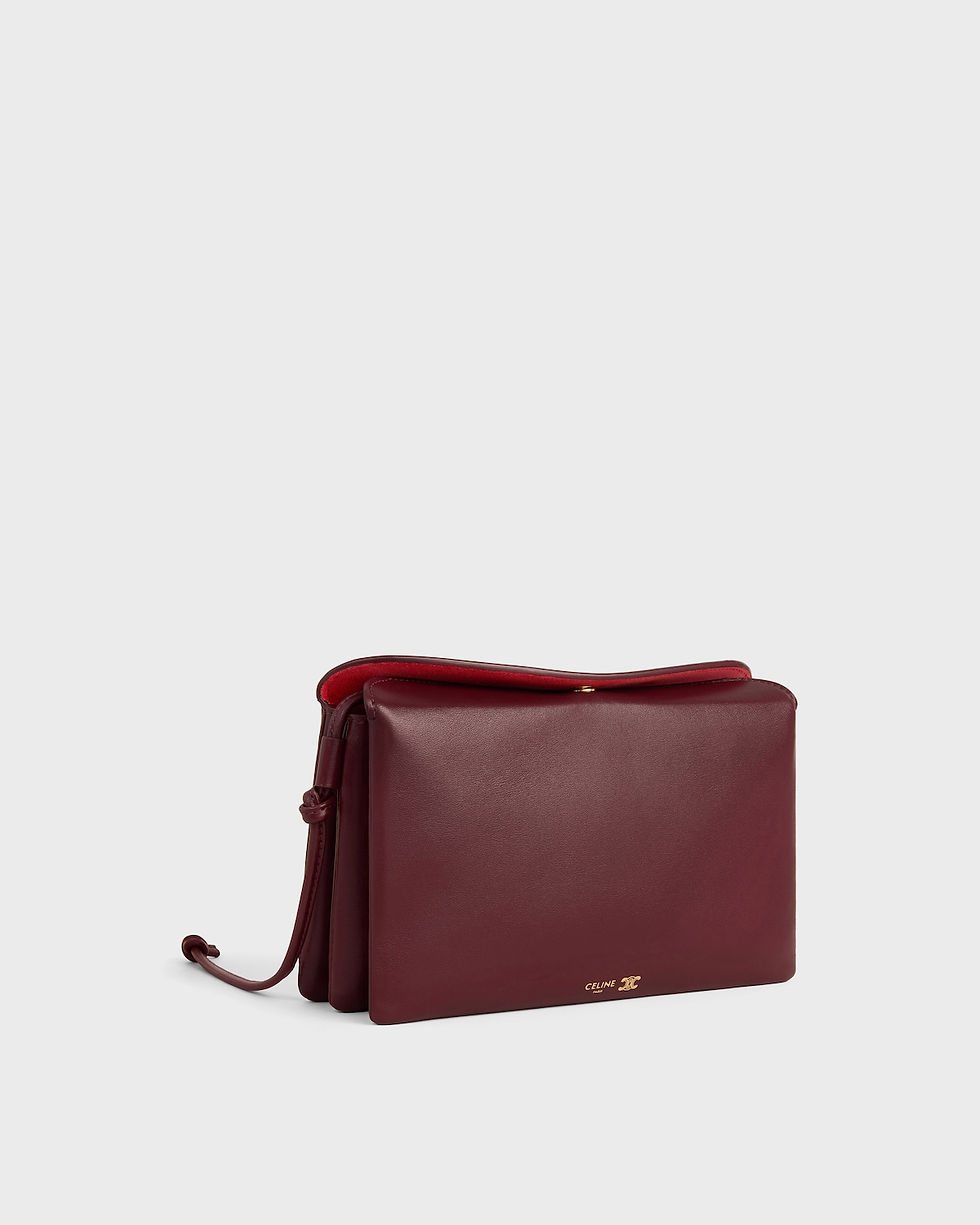 Celine Trio bag in syrah smooth lambskin – view 2
