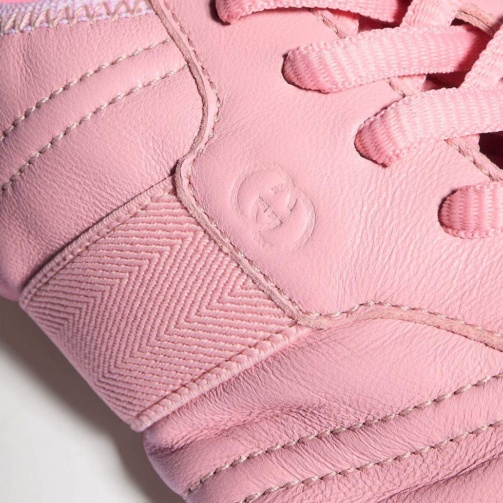 Thumbnail: Gucci Women's Flex sneaker - pink suede and leather