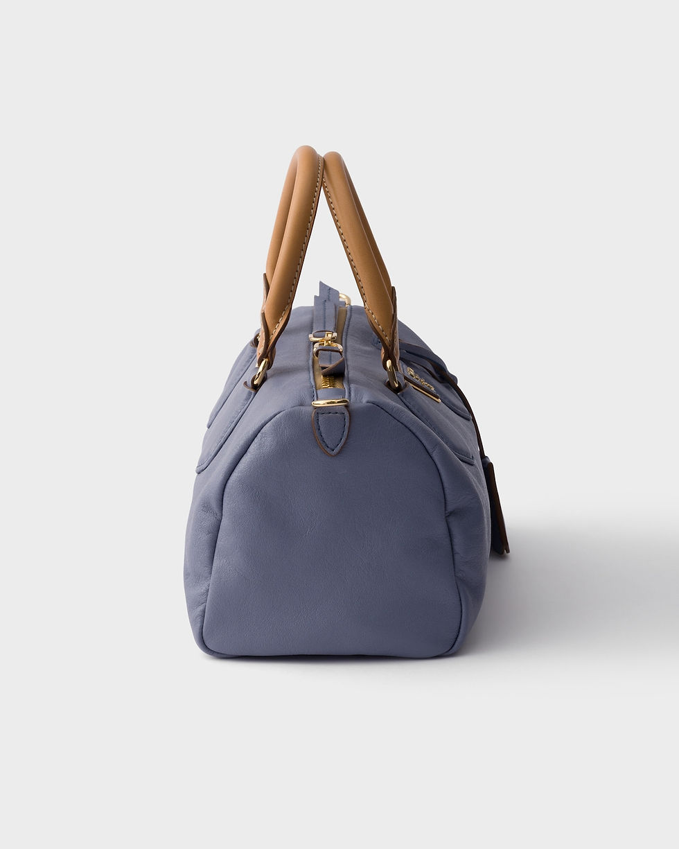 Thumbnail: Prada Evasion small top-handle bag in aviation blue leather – view 6
