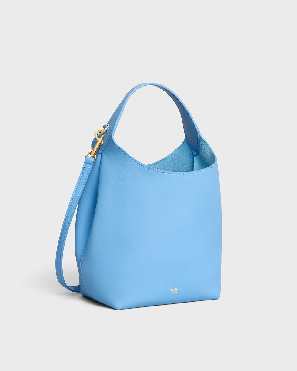 Celine Small Hobo bag in sky blue supple smooth calfskin – view 2