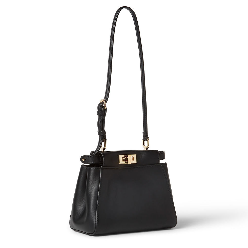 Fendi My Peekaboo XS bag in black calfskin – view 2