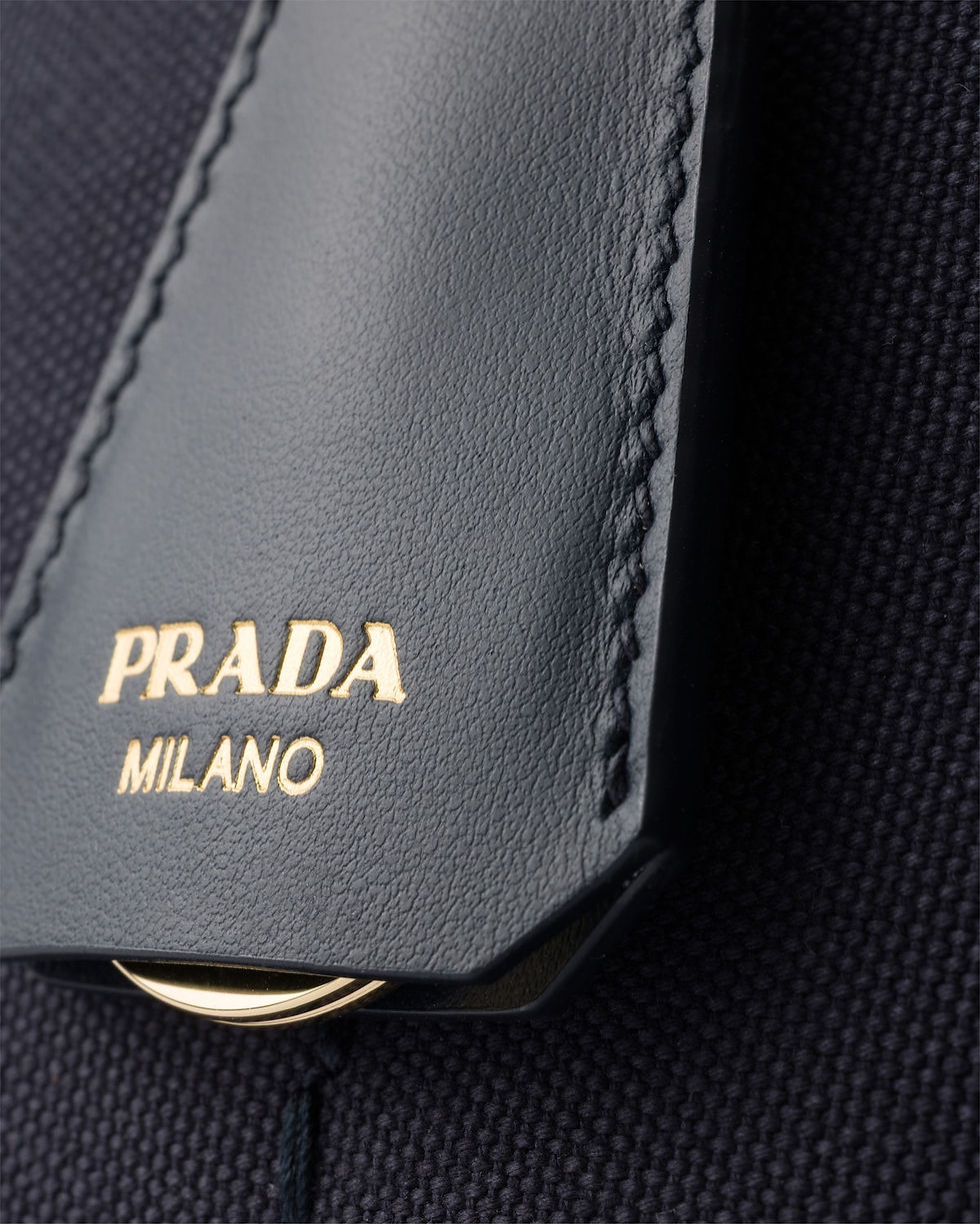 Thumbnail: Prada Jardinière small bag in Baltic blue cotton canvas – view 5