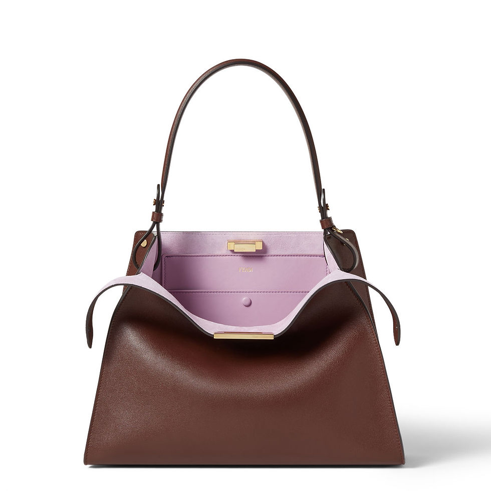 Fendi Way Medium bag in dark brown calfskin – view 2
