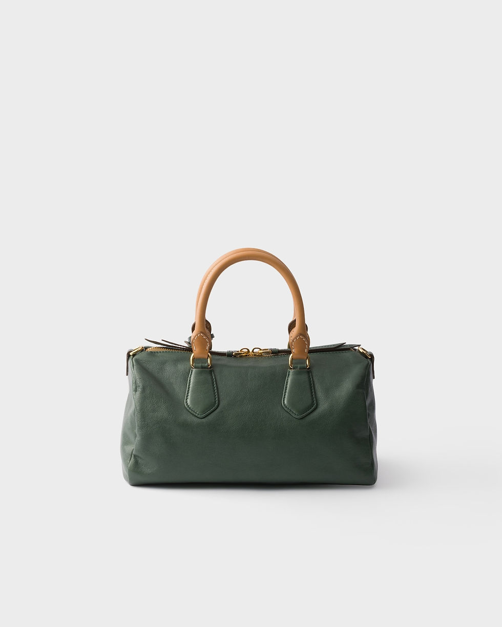 Thumbnail: Prada Evasion small top-handle bag in sage green leather – view 4