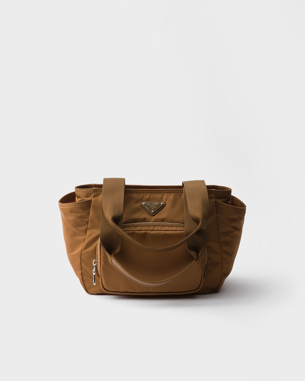 Prada tote bag in brandy Re-Nylon – front view