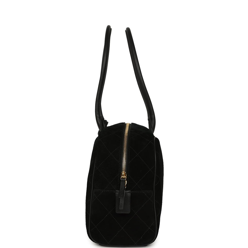 Thumbnail: Profile view highlighting the bag's structured depth and zip closure
