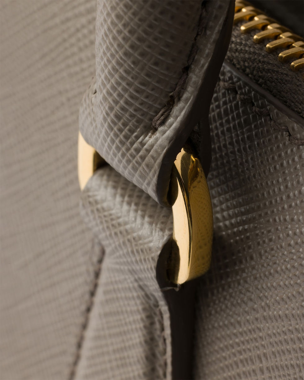 Thumbnail: Prada Galleria medium bag in clay grey Saffiano leather – view 5
