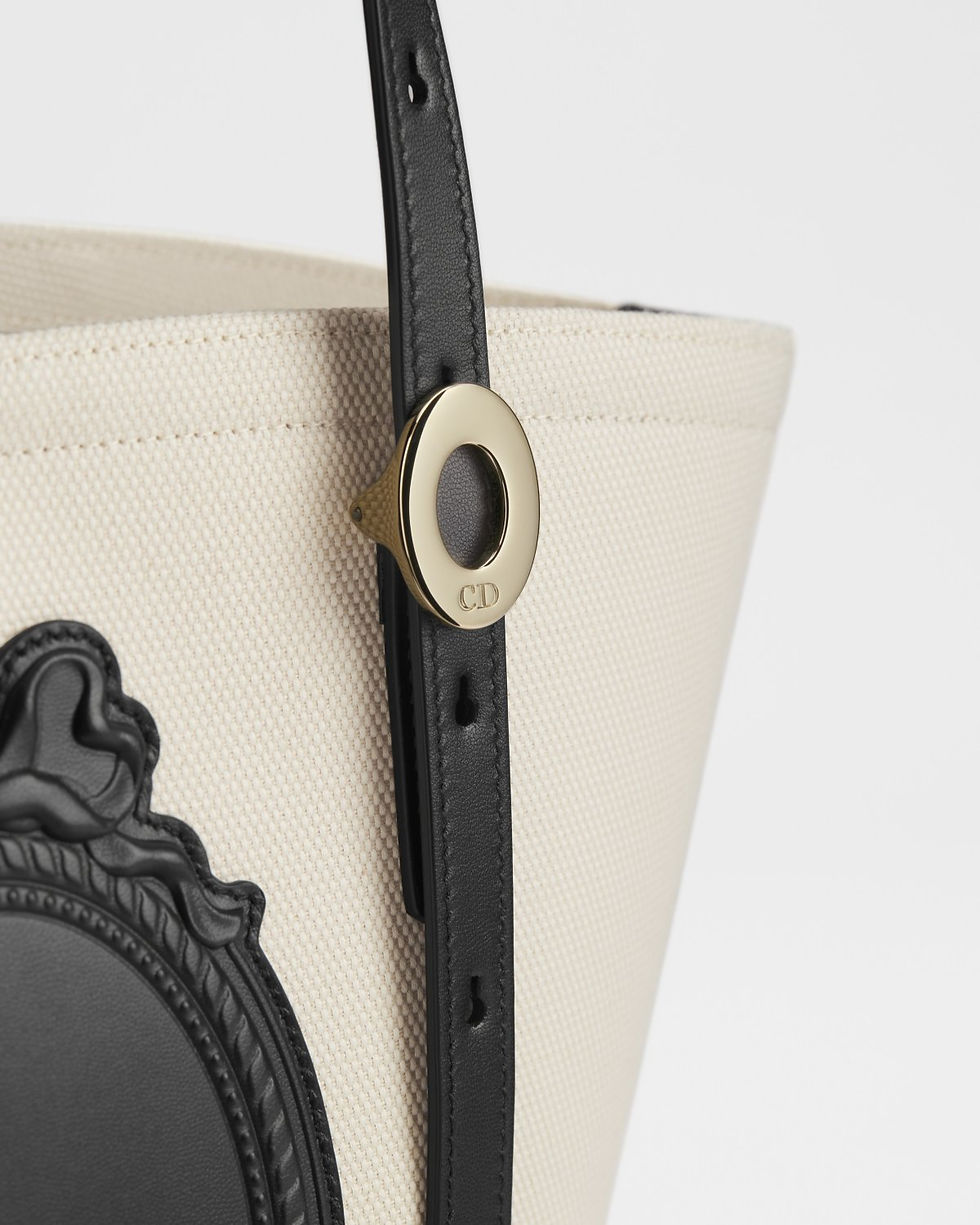 Thumbnail: Dior Small Blooming bag in beige canvas – view 5