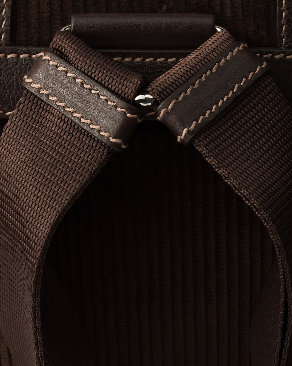 Thumbnail: Prada medium backpack in ebony corduroy and leather – view 7