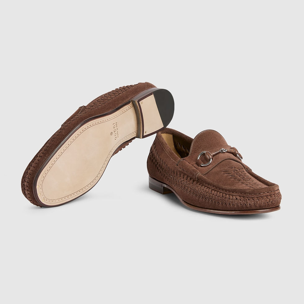 Thumbnail: Gucci Men's Horsebit 1953 loafer - brown suede