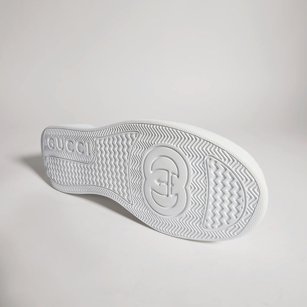 Thumbnail: Gucci Men's chunky sneaker with GG - beige and blue Supreme
