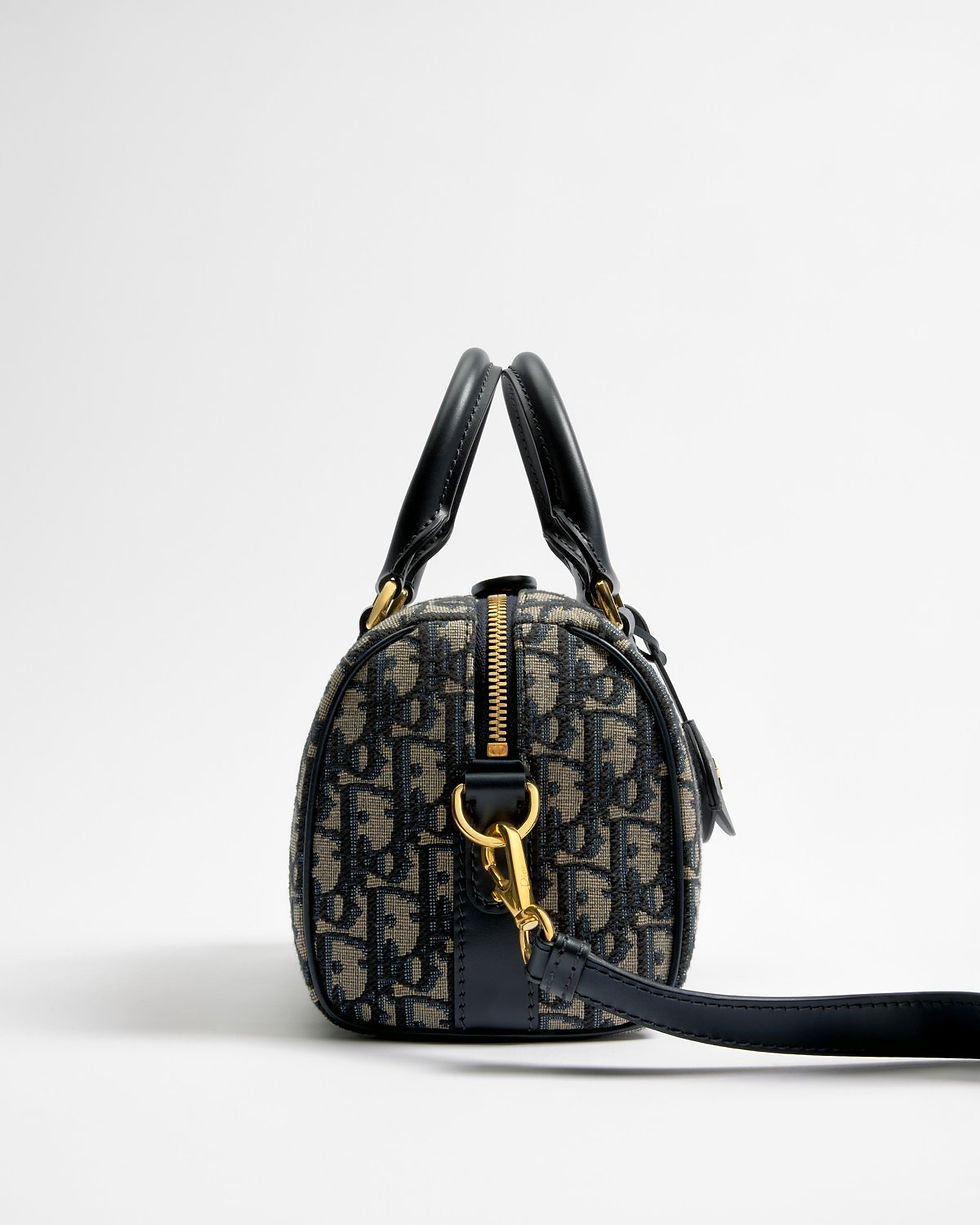Thumbnail: Dior Soft Groove 20 bag in blue Dior Oblique jacquard – view 7