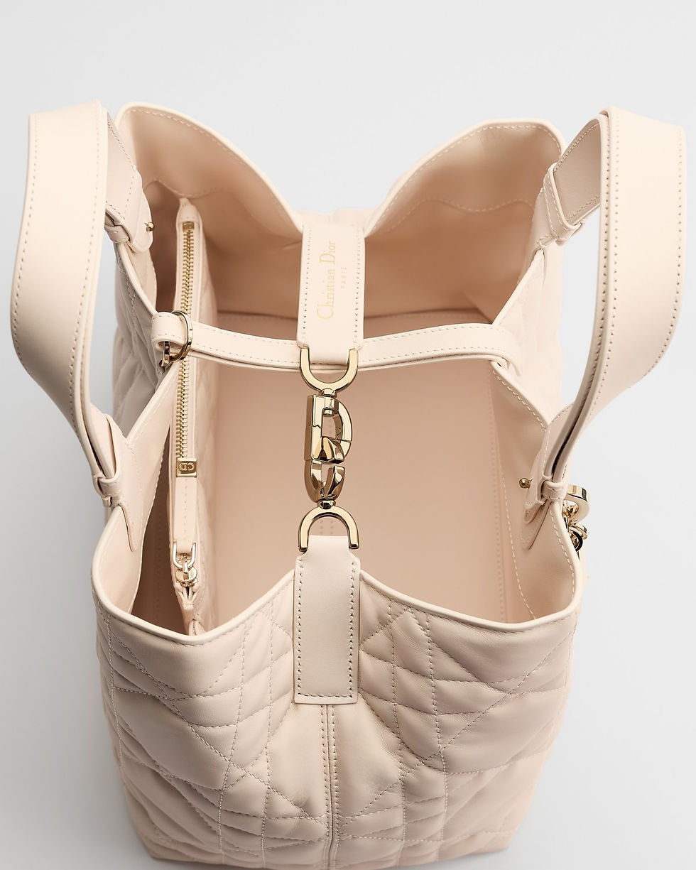 Dior Medium Toujours bag in Ballet pink Macrocannage calfskin – view 2
