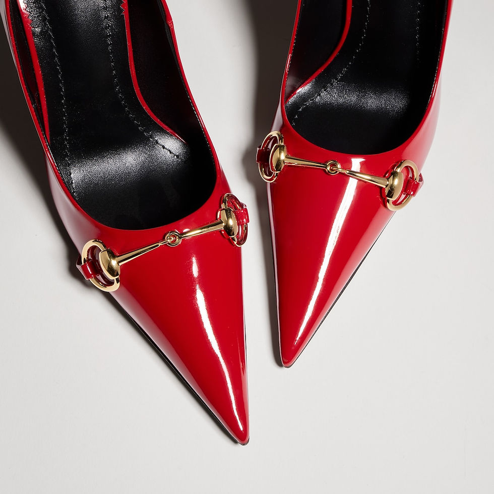 Thumbnail: Gucci Women's Donna pump - red patent leather