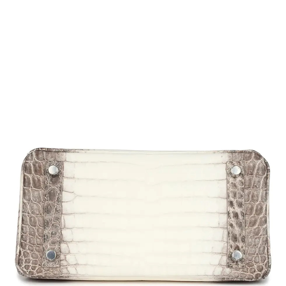 Thumbnail: Hermes Himalaya Birkin, side and base view