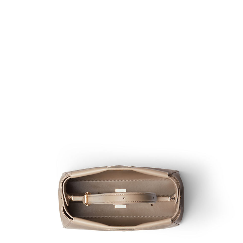 Thumbnail: Fendi My Peekaboo Small bag in dove grey calfskin – view 4