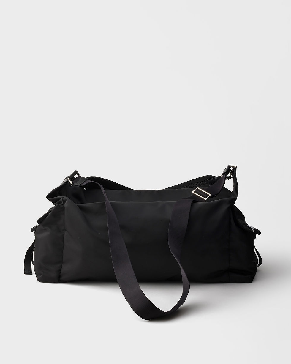 Thumbnail: Prada Explore duffle bag in black Re-Nylon and leather – view 4