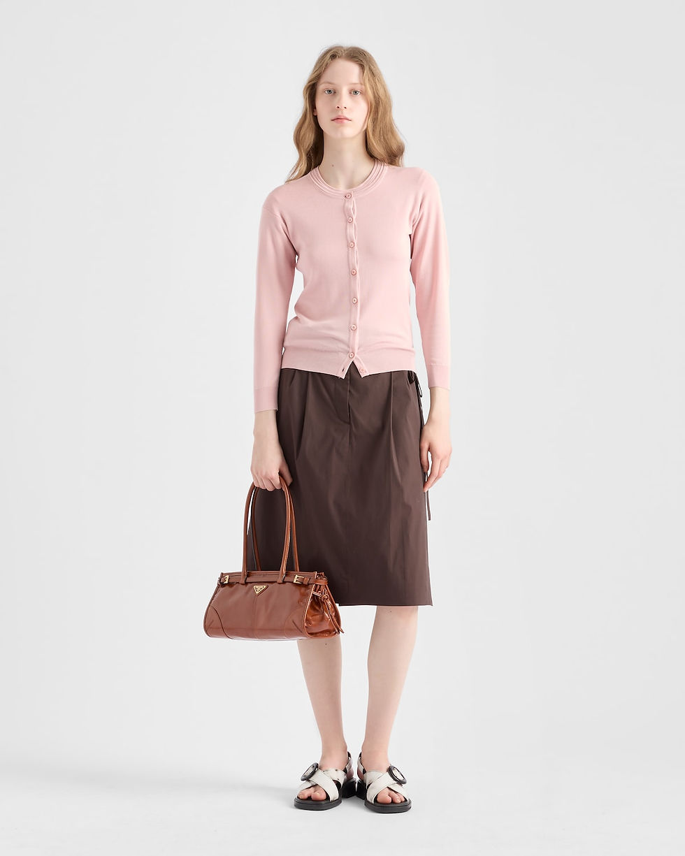 Prada Bonnie Medium bag in palisander calfskin – view 2