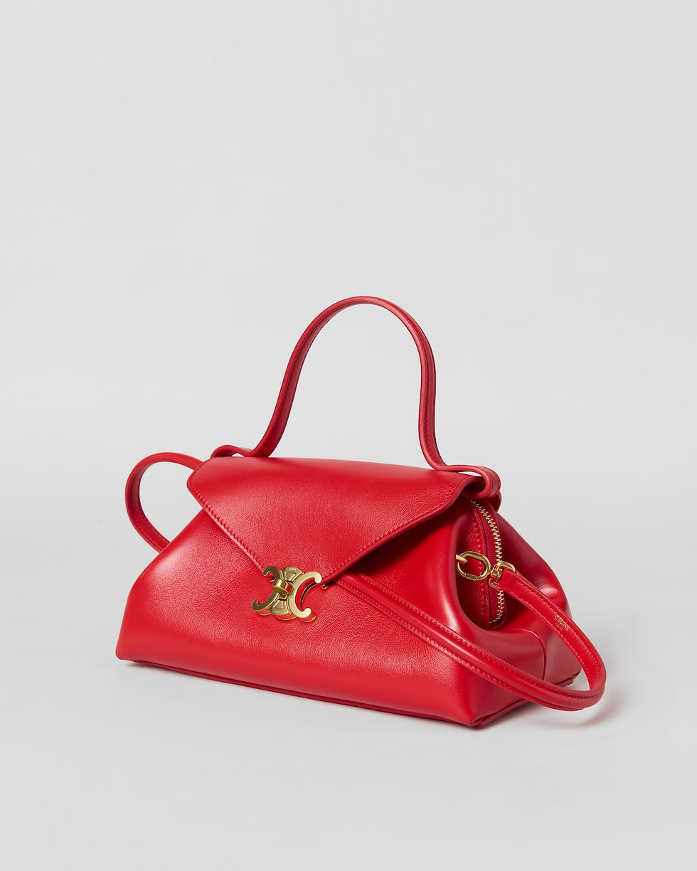 Celine Small Flair Bag in Ultra Red Shiny Calfskin – view 2