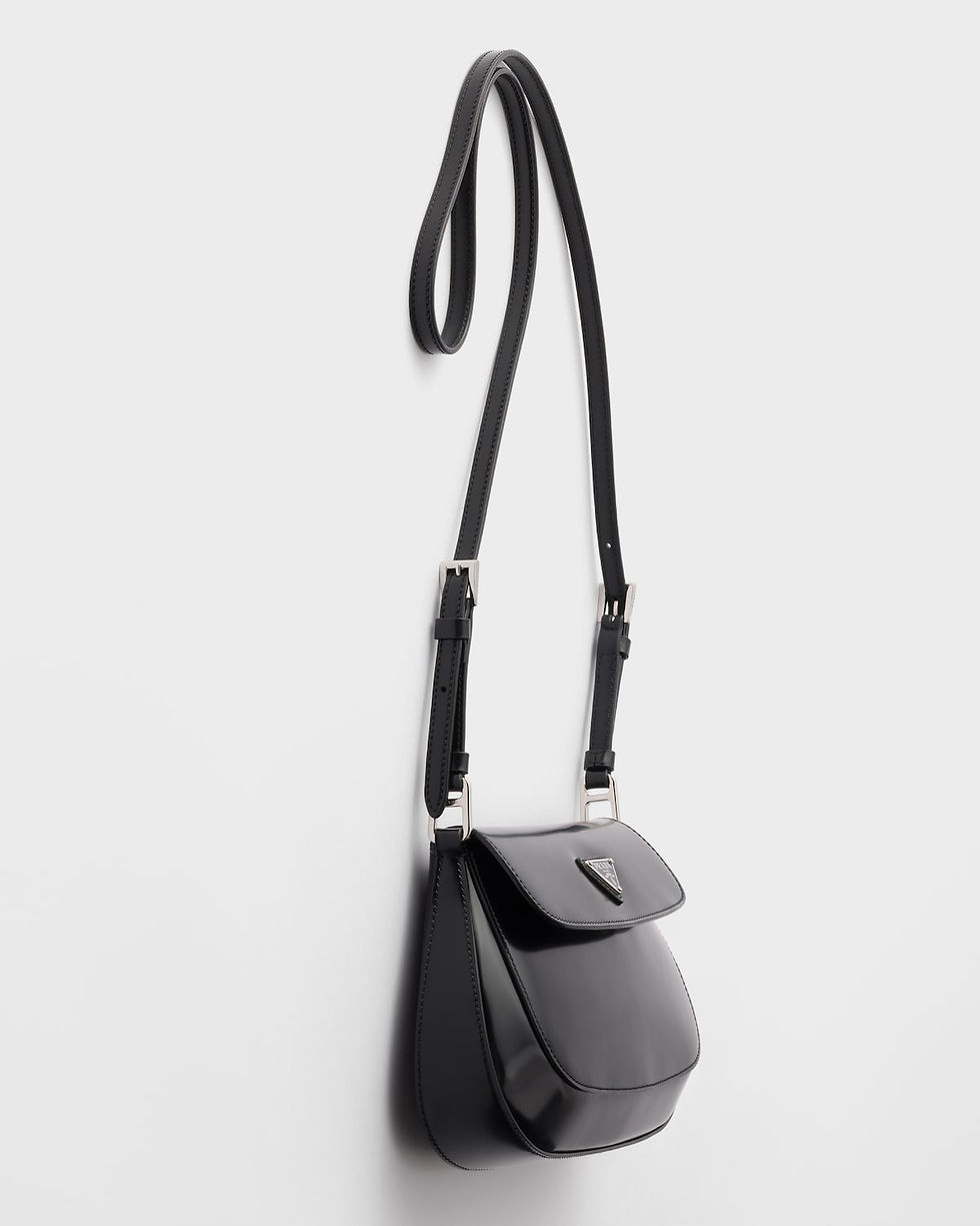 Thumbnail: Prada Cleo flap shoulder bag in black brushed leather – view 6