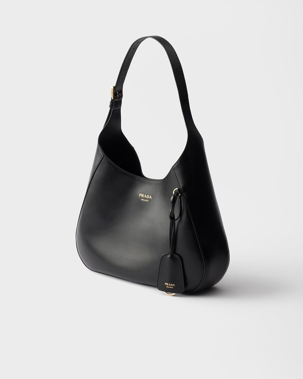 Thumbnail: Prada Boogie medium bag in black calfskin – view 3