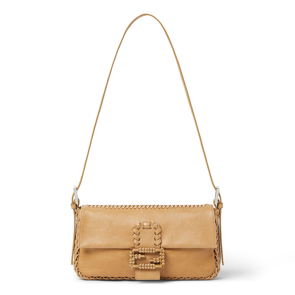 Fendi Baguette 26424 bag in dark honey calfskin – view 2