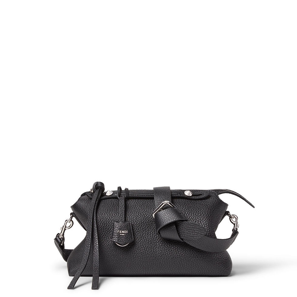 Fendi By The Way Soft Medium bag in black Cuoio Romano leather – view 2