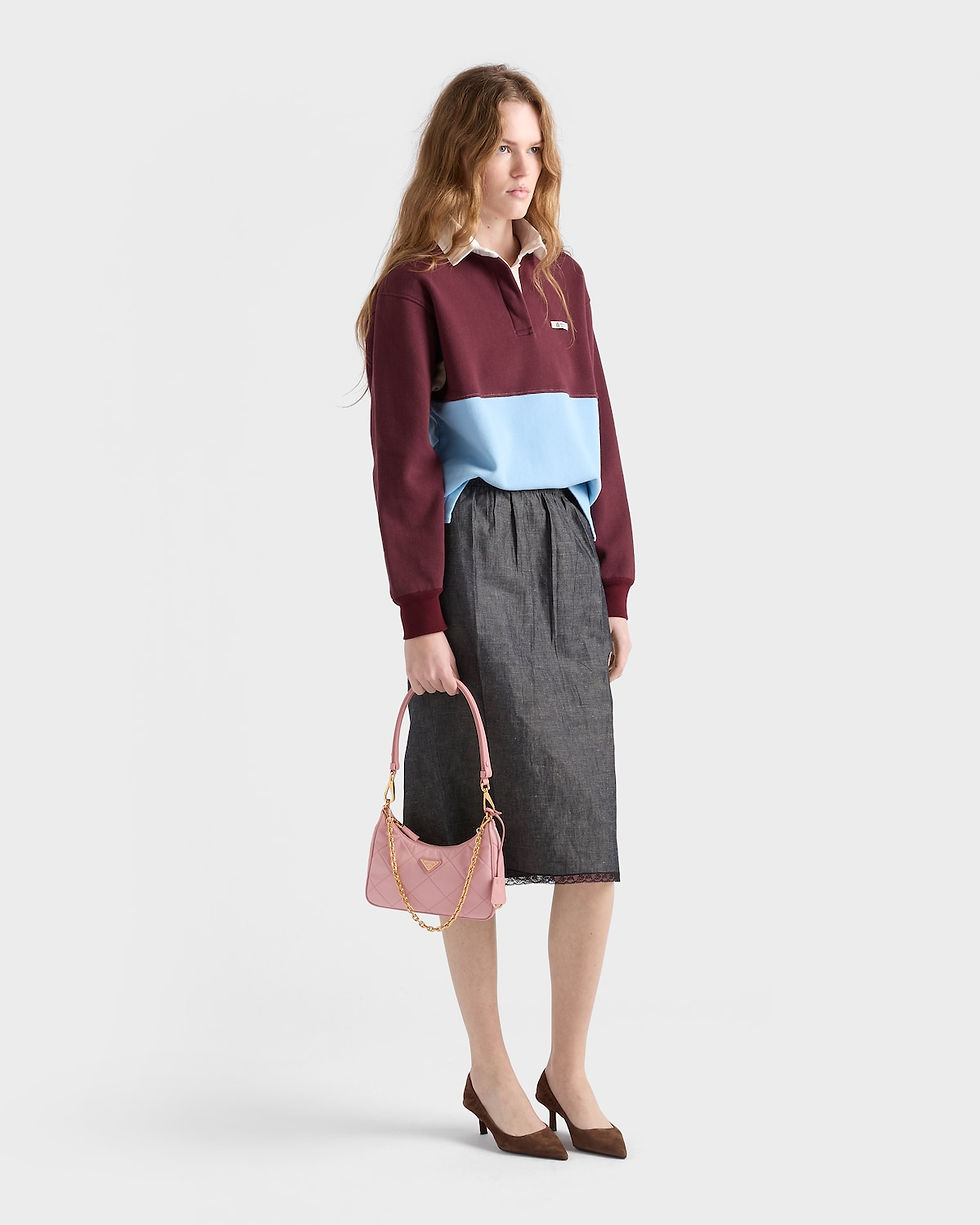 Thumbnail: Prada Re-Edition quilted mini bag in peach Re-Nylon – view 2