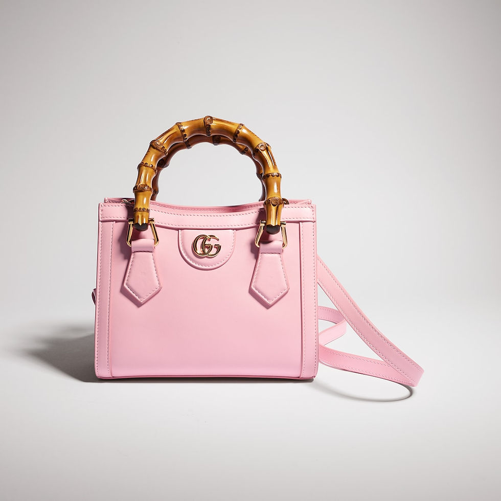 Thumbnail: Gucci Diana small tote bag - light pink leather