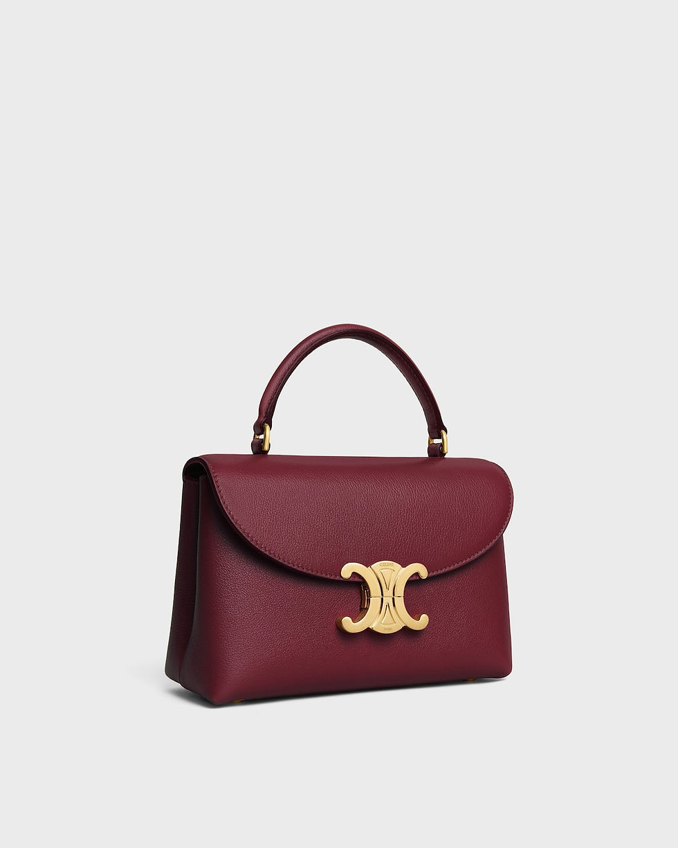 Celine Teen Nino bag in Light Burgundy supple grained calfskin – view 2