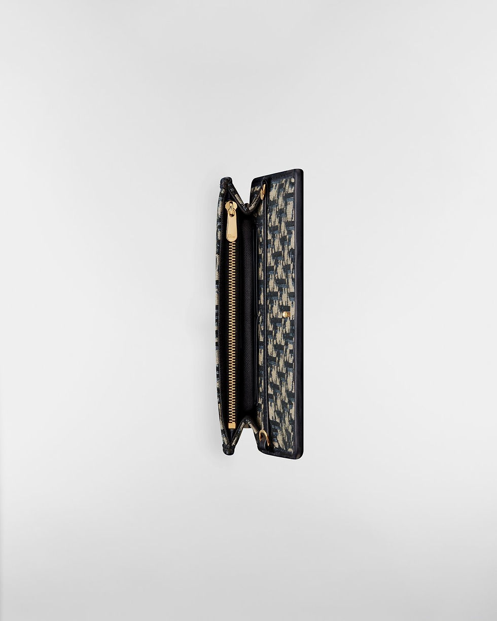 Thumbnail: Dior 30 Montaigne 2-in-1 Pouch in blue Dior Oblique jacquard – view 4