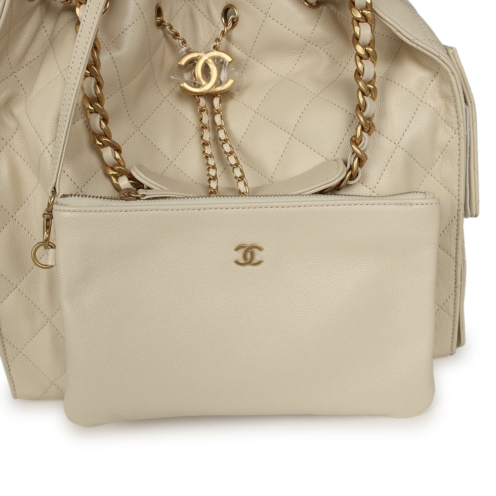 Thumbnail: Close-up of the detachable zip pouch with CC logo and plastic still on the turnlock