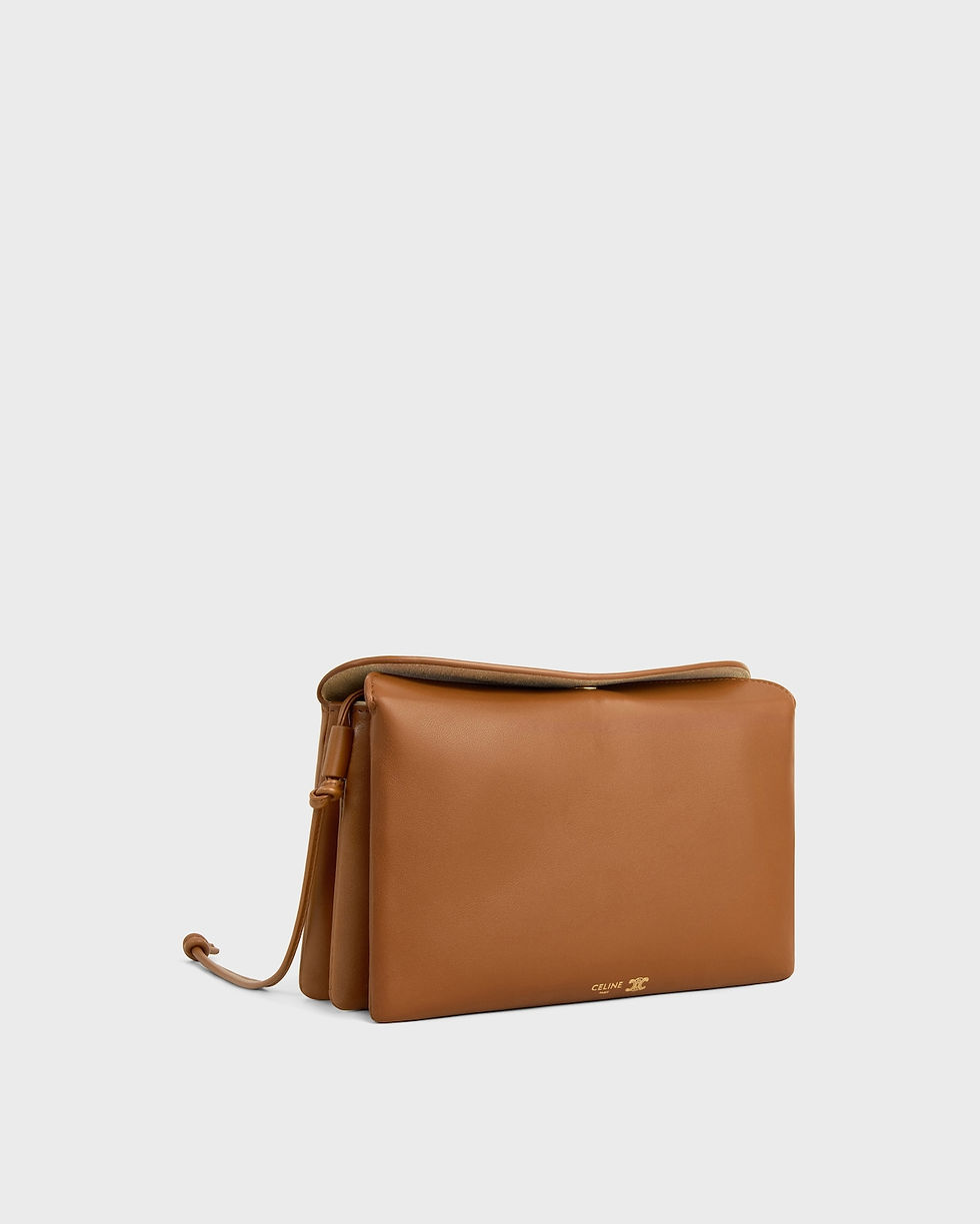 Celine Trio bag in soft tan smooth lambskin – view 2