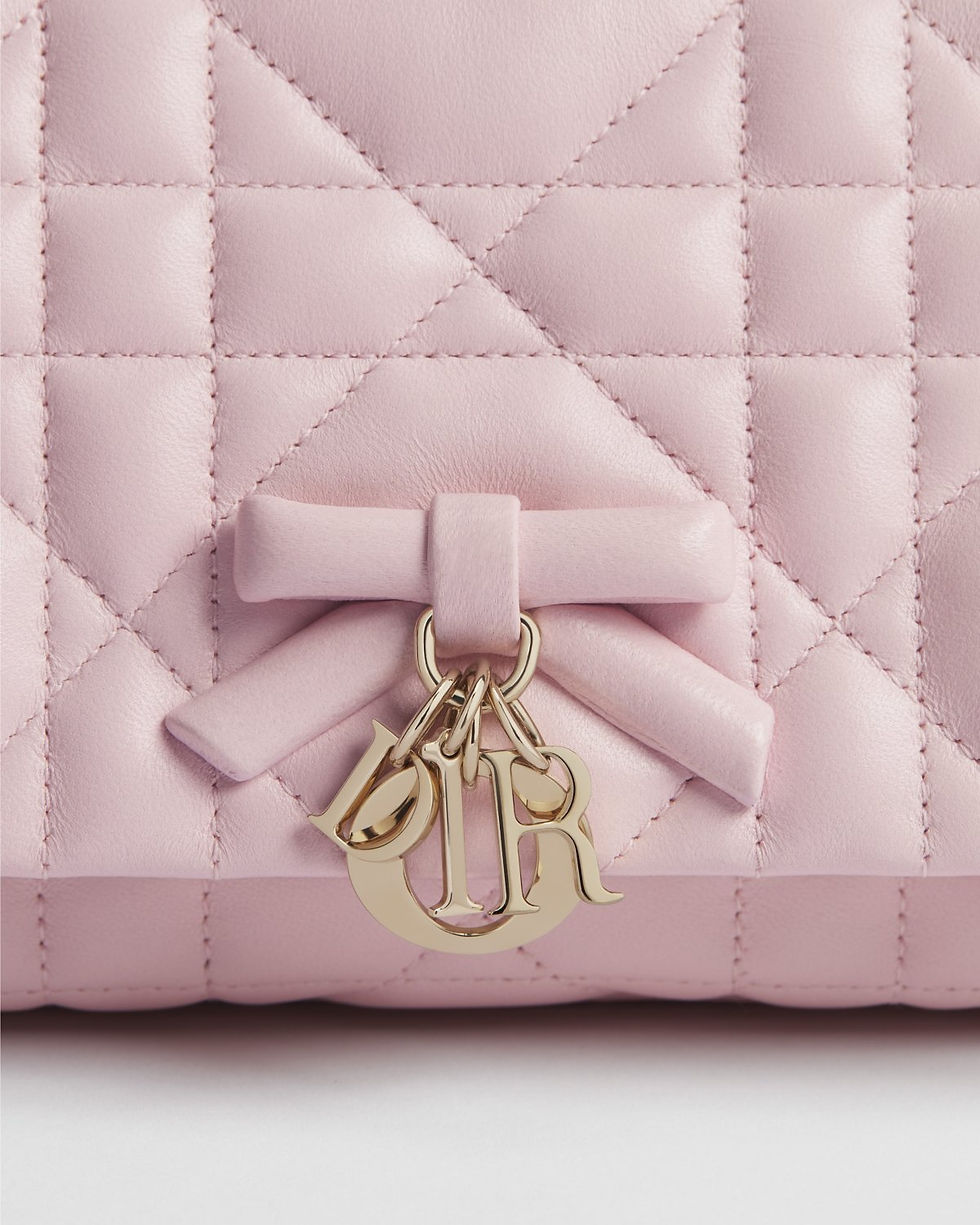 Thumbnail: Dior My Tender Dior Mini Bag in Rose Tendre pink Macrocannage lambskin – view 6
