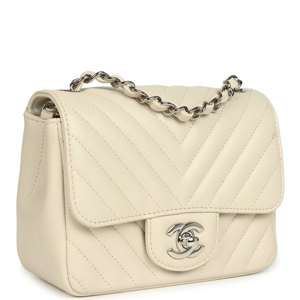 Three-quarter angled view showing the directional V-shaped chevron stitching